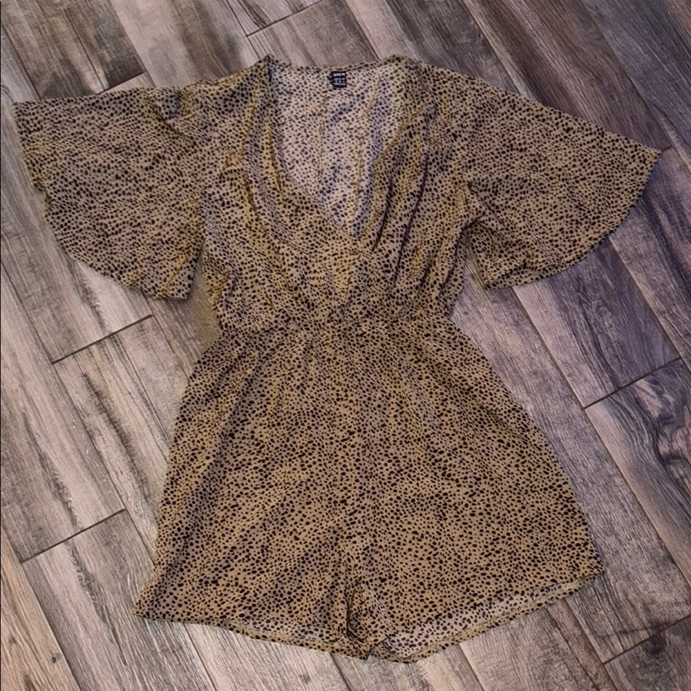 Animal Print Romper